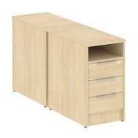 Metal System Style Б.ТП-2 (Акация лорка) Тумба приставная двойная