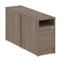 Metal System Style Б.ТП-2 (Вяз благородный) Тумба приставная двойная