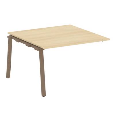 Metal System Style БА.ППРГ-2 (Акация лорка/мокко) Проходной наборный элемент переговорного стола на А-образном м/к (проходная опора Б.ОСП-123, столешница, два комплекта траверс)