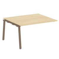 Metal System Style БА.ППРГ-3 (Акация лорка/мокко) Проходной наборный элемент переговорного стола на А-образном м/к (проходная опора Б.ОСП-123, столешница, два комплекта траверс)