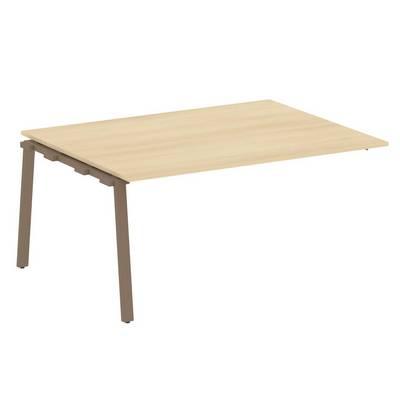 Metal System Style БА.ППРГ-4 (Акация лорка/мокко) Проходной наборный элемент переговорного стола на А-образном м/к (проходная опора Б.ОСП-123, столешница, два комплекта траверс)