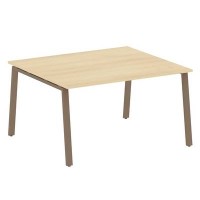 Metal System Style БА.ПРГ-1.3 (Акация лорка/мокко) Переговорный стол (1 столешница) на А-образном м/к