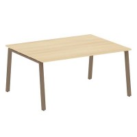 Metal System Style БА.ПРГ-1.4 (Акация лорка/мокко) Переговорный стол (1 столешница) на А-образном м/к