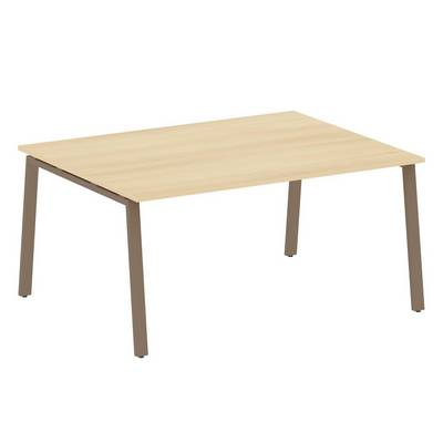 Metal System Style БА.ПРГ-1.4 (Акация лорка/мокко) Переговорный стол (1 столешница) на А-образном м/к