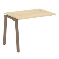 Metal System Style БА.ПРС-СП-1.1 (Акация лорка/мокко) Проходной наборный на А-образном м/к элемент рабочей станции (проходная опора Б.ОСП-72, столешница, комплект траверс)