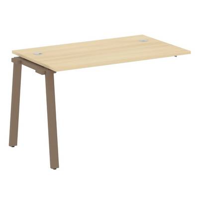 Metal System Style БА.ПРС-СП-1.2 (Акация лорка/мокко) Проходной наборный на А-образном м/к элемент рабочей станции (проходная опора Б.ОСП-72, столешница, комплект траверс)