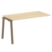 Metal System Style БА.ПРС-СП-1.3 (Акация лорка/мокко) Проходной наборный элемент рабочей станции на А-образном м/к (проходная опора Б.ОСП-72, столешница, комплект траверс)