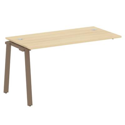 Metal System Style БА.ПРС-СП-1.3 (Акация лорка/мокко) Проходной наборный элемент рабочей станции на А-образном м/к (проходная опора Б.ОСП-72, столешница, комплект траверс)