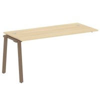 Metal System Style БА.ПРС-СП-1.4 (Акация лорка/мокко) Проходной наборный элемент рабочей станции на А-образном м/к (проходная опора Б.ОСП-72, столешница, комплект траверс)