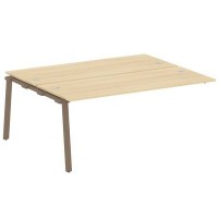 Metal System Style БА.ПРС-СП-2.5 (Акация лорка/мокко) Проходной наборный элемент рабочей станции на А-образном м/к (проходная опора Б.ОСП-147, две столешницы, два комплекта траверс)