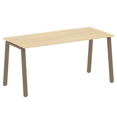 Metal System Style БА.СП-4 (Акация лорка/мокко) Стол письменный на А-образном м/к