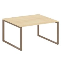 Metal System Style БО.ПРГ-1.3 (Акация лорка/мокко) Переговорный стол (1 столешница) на О-образном м/к