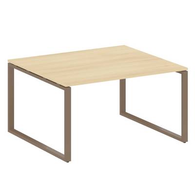 Metal System Style БО.ПРГ-1.3 (Акация лорка/мокко) Переговорный стол (1 столешница) на О-образном м/к