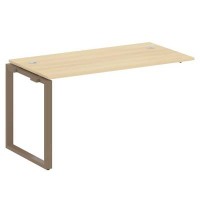 Metal System Style БО.ПРС-СП-1.3 (Акация лорка/мокко) Проходной наборный элемент рабочей станции на О-образномм м/к (проходная опора Б.ОСП-72, столешница, комплект траверс)