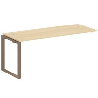 Metal System Style БО.ПРС-СП-1.5 (Акация лорка/мокко) Проходной наборный элемент рабочей станции на О-образном м/к (проходная опора Б.ОСП-72, столешница, комплект траверс)