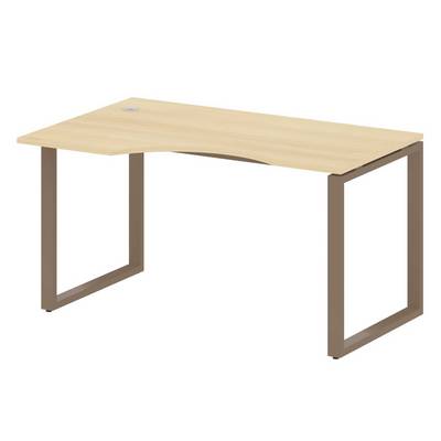 Metal System Style БО.СА-2 Л (Акация лорка/мокко) Стол криволинейный левый на О-образном м/к