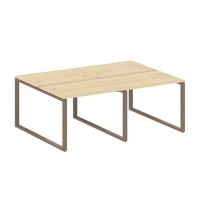 Metal System Style БО.СМ-4.1 (Акация лорка/мокко) Рабочая станция на 4 раб.места на О-образном м/к