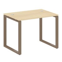Metal System Style БО.СП-1 (Акация лорка/мокко) Стол письменный на О-образном м/к