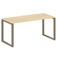 Metal System Style БО.СП-4 (Акация лорка/мокко) Стол письменный на О-образном м/к