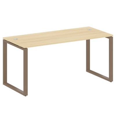 Metal System Style БО.СП-4 (Акация лорка/мокко) Стол письменный на О-образном м/к