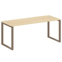 Metal System Style БО.СП-5 (Акация лорка/мокко) Стол письменный на О-образном м/к
