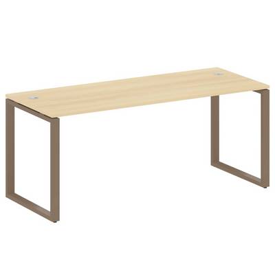 Metal System Style БО.СП-5 (Акация лорка/мокко) Стол письменный на О-образном м/к