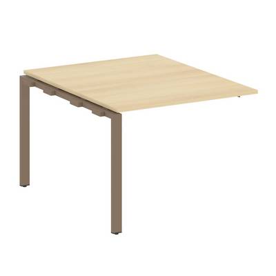 Metal System Style БП.ППРГ-1 (Акация лорка/мокко) Проходной наборный элемент переговорного стола на П-образном м/к (проходная опора Б.ОСП-123, столешница, два комплекта траверс)