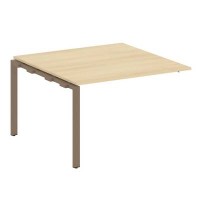 Metal System Style БП.ППРГ-2 (Акация лорка/мокко) Проходной наборный элемент переговорного стола на П-образном м/к (проходная опора Б.ОСП-123, столешница, два комплекта траверс)