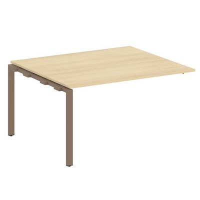 Metal System Style БП.ППРГ-3 (Акация лорка/мокко) Проходной наборный элемент переговорного стола на П-образном м/к (проходная опора Б.ОСП-123, столешница, два комплекта траверс)