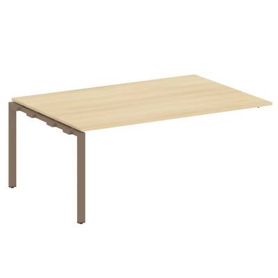 Metal System Style БП.ППРГ-5 (Акация лорка/мокко) Проходной наборный элемент переговорного стола на П-образном м/к (проходная опора Б.ОСП-123, столешница, два комплекта траверс)
