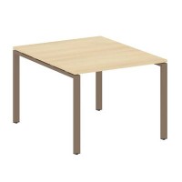 Metal System Style БП.ПРГ-1.1 (Акация лорка/мокко) Переговорный стол (1 столешница) на П-образном м/к