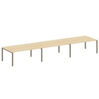 Metal System Style БП.ПРГ-3.5 (Акация лорка/мокко) Переговорный стол (3 столешницы) на П-образном м/к