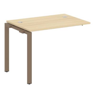 Metal System Style БП.ПРС-СП-1.1 (Акация лорка/мокко) Проходной наборный элемент рабочей станции на П-образном м/к (проходная опора Б.ОСП-72, столешница, комплект траверс)