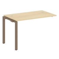 Metal System Style БП.ПРС-СП-1.2 (Акация лорка/мокко) Проходной наборный элемент рабочей станции на П-образном м/к (проходная опора Б.ОСП-72, столешница, комплект траверс)