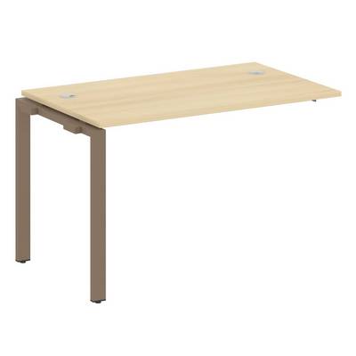 Metal System Style БП.ПРС-СП-1.2 (Акация лорка/мокко) Проходной наборный элемент рабочей станции на П-образном м/к (проходная опора Б.ОСП-72, столешница, комплект траверс)