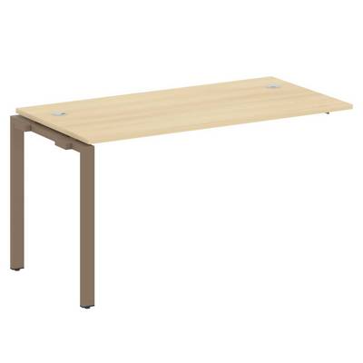 Metal System Style БП.ПРС-СП-1.3 (Акация лорка/мокко) Проходной наборный элемент рабочей станции на П-образном м/к (проходная опора Б.ОСП-72, столешница, комплект траверс)