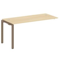 Metal System Style БП.ПРС-СП-1.4 (Акация лорка/мокко) Проходной наборный элемент рабочей станции на П-образном м/к  (проходная опора Б.ОСП-72, столешница, комплект траверс)