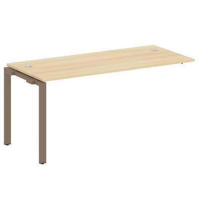 Metal System Style БП.ПРС-СП-1.4 (Акация лорка/мокко) Проходной наборный элемент рабочей станции на П-образном м/к  (проходная опора Б.ОСП-72, столешница, комплект траверс)