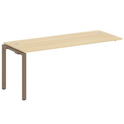 Metal System Style БП.ПРС-СП-1.5 (Акация лорка/мокко) Проходной наборный элемент рабочей станции на П-образном м/к (проходная опора Б.ОСП-72, столешница, комплект траверс)