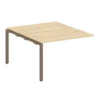 Metal System Style БП.ПРС-СП-2.2 (Акация лорка/мокко) Проходной наборный элемент рабочей станции  на П-образном м/к  (проходная опора Б.ОСП-147, две столешницы, два комплекта траверс)