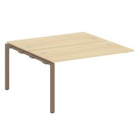 Metal System Style БП.ПРС-СП-2.3 (Акация лорка/мокко) Проходной наборный элемент рабочей станции  на П-образном м/к  (проходная опора Б.ОСП-147, две столешницы, два комплекта траверс)