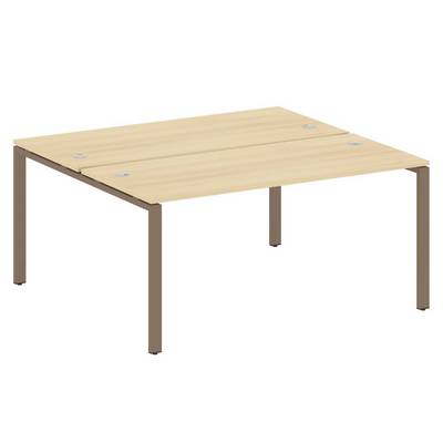 Metal System Style БП.РАС-СП-2.4 (Акация лорка/мокко) Рабочая станция на П-образном м/к