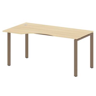 Metal System Style БП.СА-1 Л (Акация лорка/мокко) Стол криволинейный левый на П-образном м/к