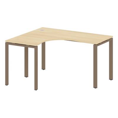 Metal System Style БП.СА-3 Л (Акация лорка/мокко) Стол криволинейный левый на П-образном м/к