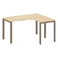Metal System Style БП.СА-3 Пр (Акация лорка/мокко) Стол криволинейный правый на П-образном м/к