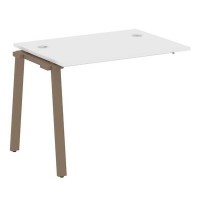 Metal System Style БА.ПРС-СП-1.1 (Белый/мокко) Проходной наборный на А-образном м/к элемент рабочей станции (проходная опора Б.ОСП-72, столешница, комплект траверс)