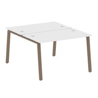 Metal System Style БА.РАС-СП-2.2 (Белый/мокко) Рабочая станция на А-образном м/к