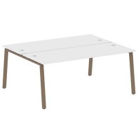 Metal System Style БА.РАС-СП-2.5 (Белый/мокко) Рабочая станция на А-образном м/к