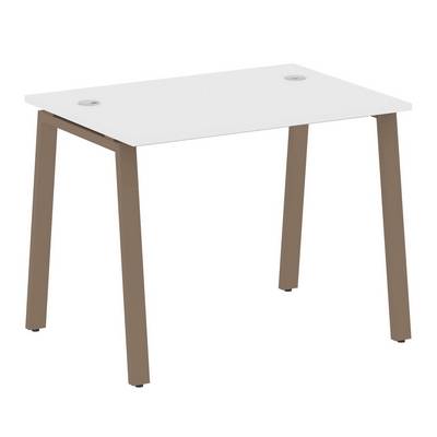 Metal System Style БА.СП-1 (Белый/мокко) Стол письменный на А-образном м/к
