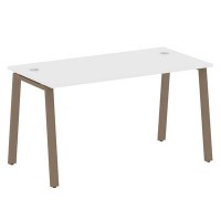 Metal System Style БА.СП-3 (Белый/мокко) Стол письменный на А-образном м/к